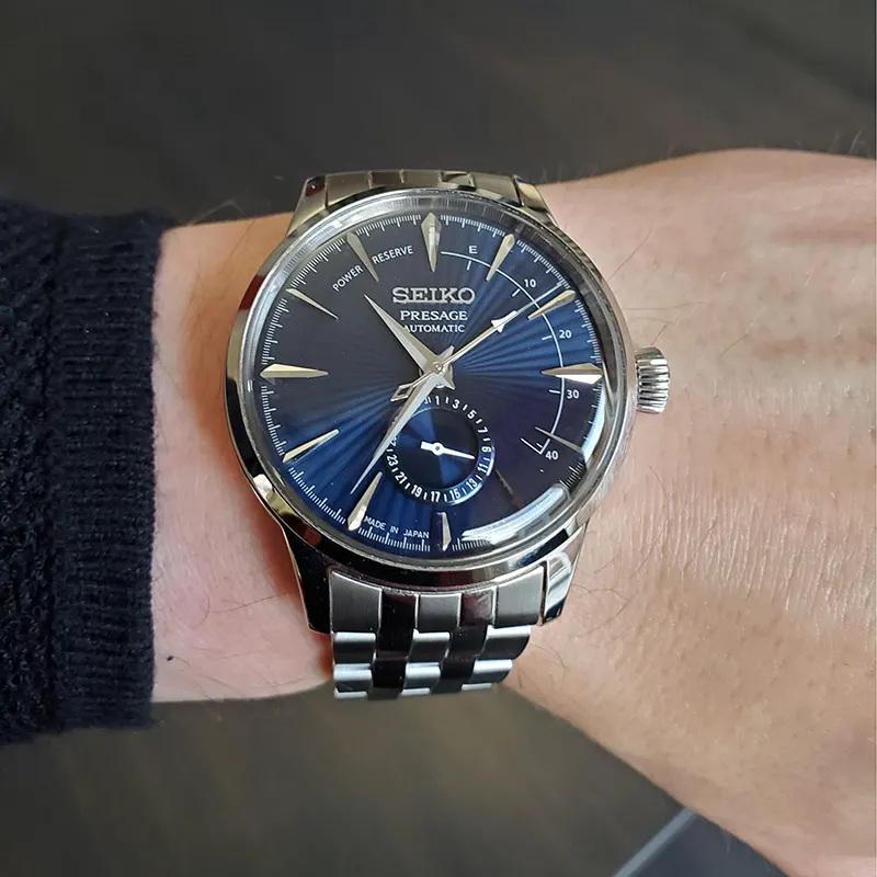 Seiko Presage Cocktail Time 'Blue Moon' Men's Watch- SSA347J1